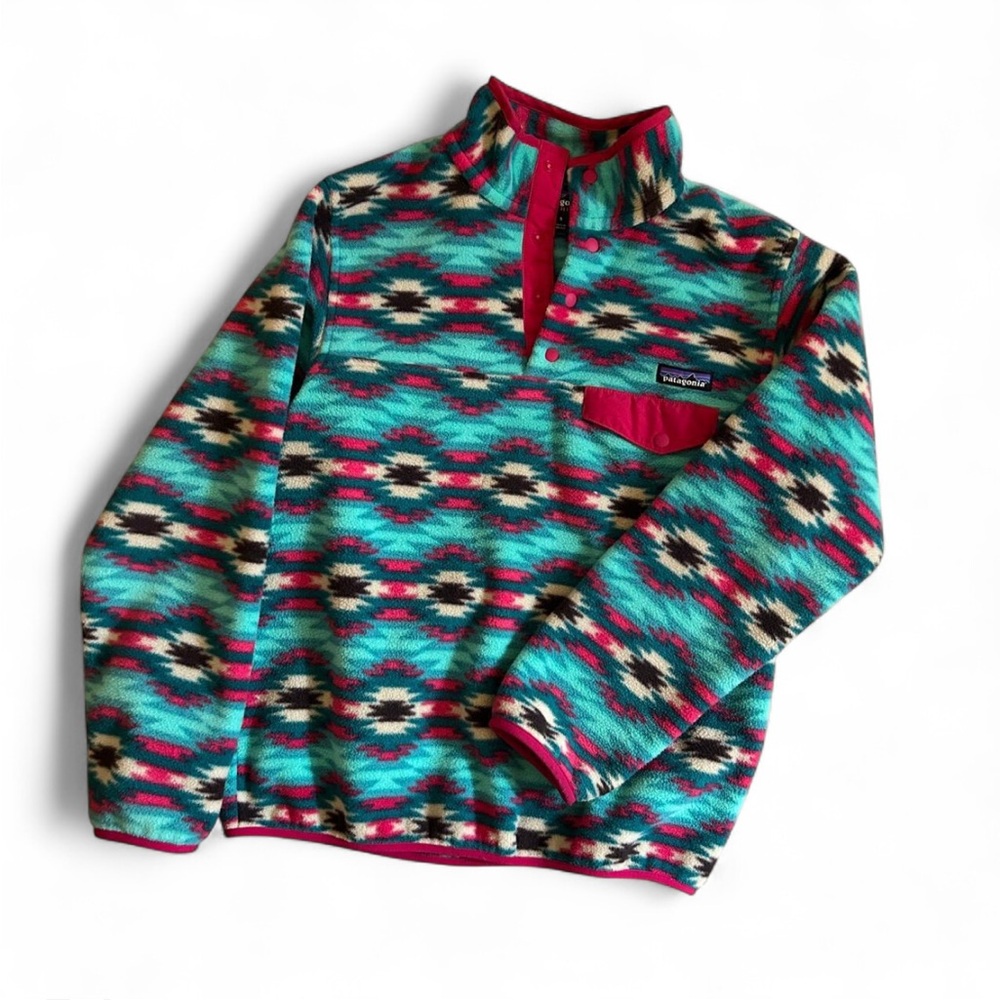 Patagonia Aztec Print Synchilla Fleece Jacket